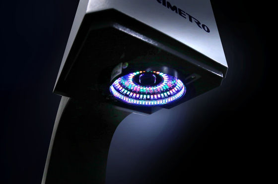 Automated Vision Measuring System with Movable Color LED Ring Light, Linear Slide Rail, and HD Camera